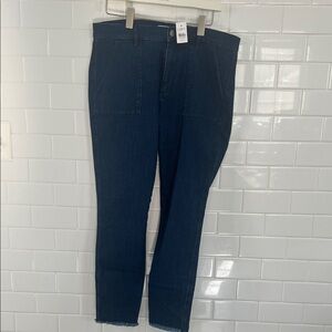 LOFT Dark Indigo Ankle Jeans